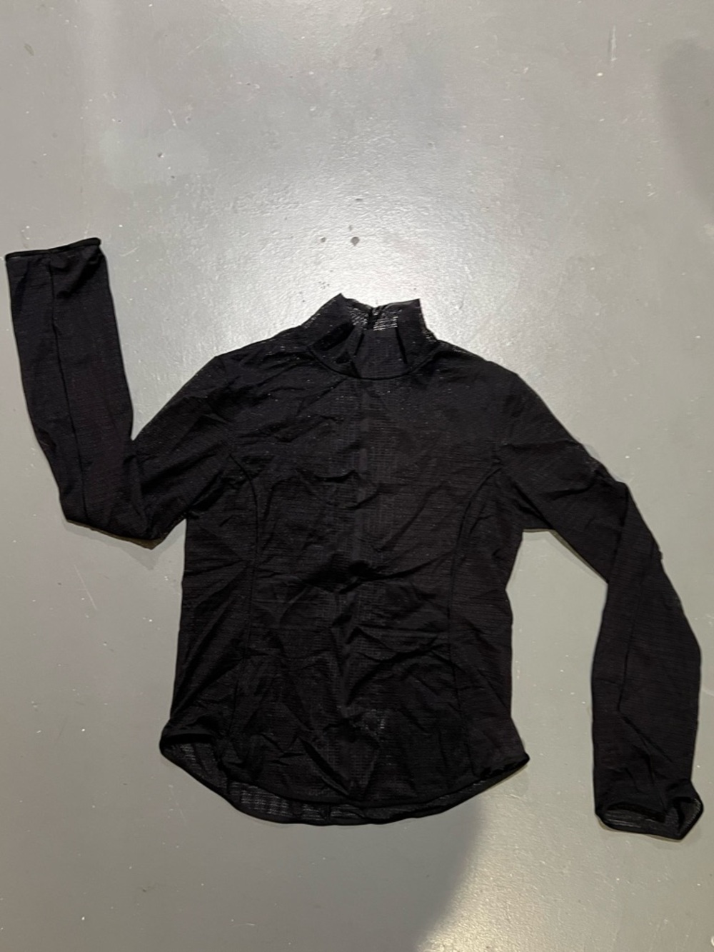 Uniqlo Black Long Sleeve Mock Neck Top